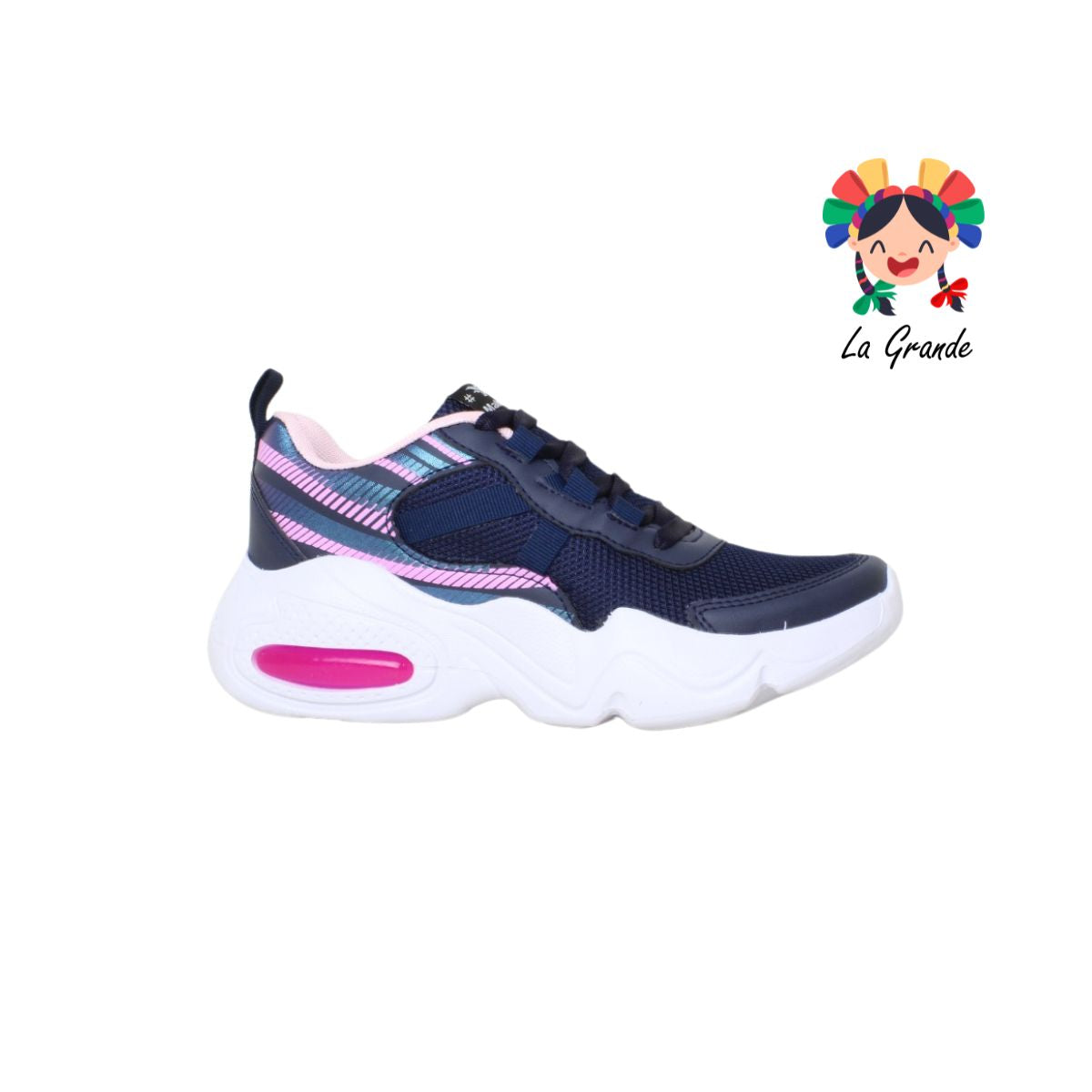 1030 MAKKENA Marino Rosa Tenis Deportivo de Válvula para Dama