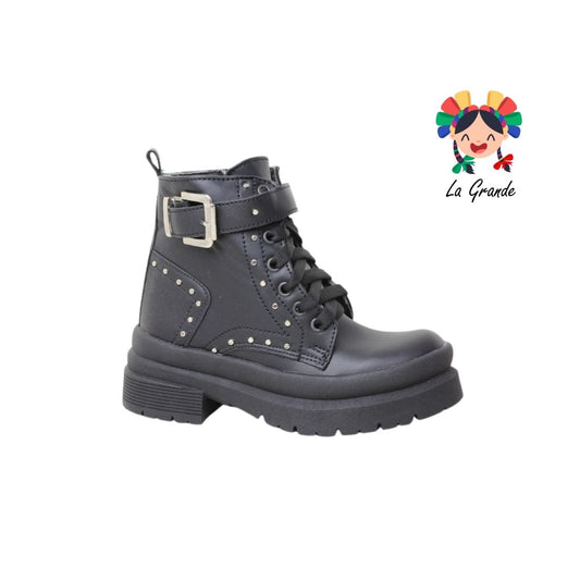 1030 TABU Negro Napa Bota Casual con Estoperol para Dama