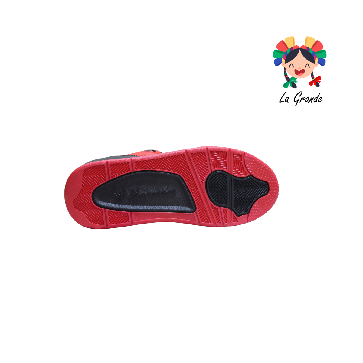 1030 HARMAN Negro Rojo Tenis Casual para Caballero