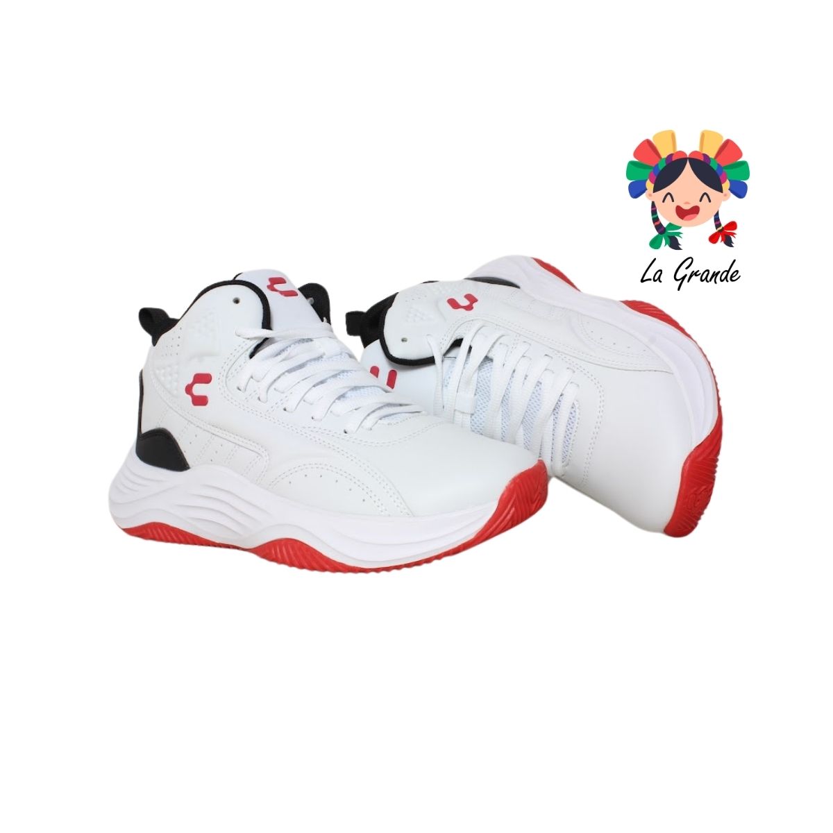 1038145 CHARLY Bco Rojo Ngo Tenis Deportivo para Caballero