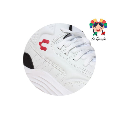 1038145 CHARLY Bco Rojo Ngo Tenis Deportivo para Caballero