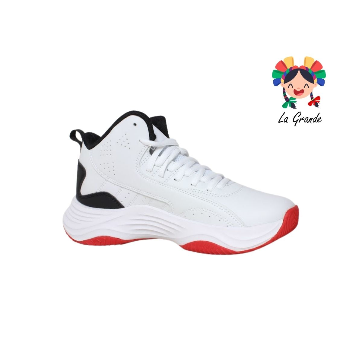 1038145 CHARLY Bco Rojo Ngo Tenis Deportivo para Caballero