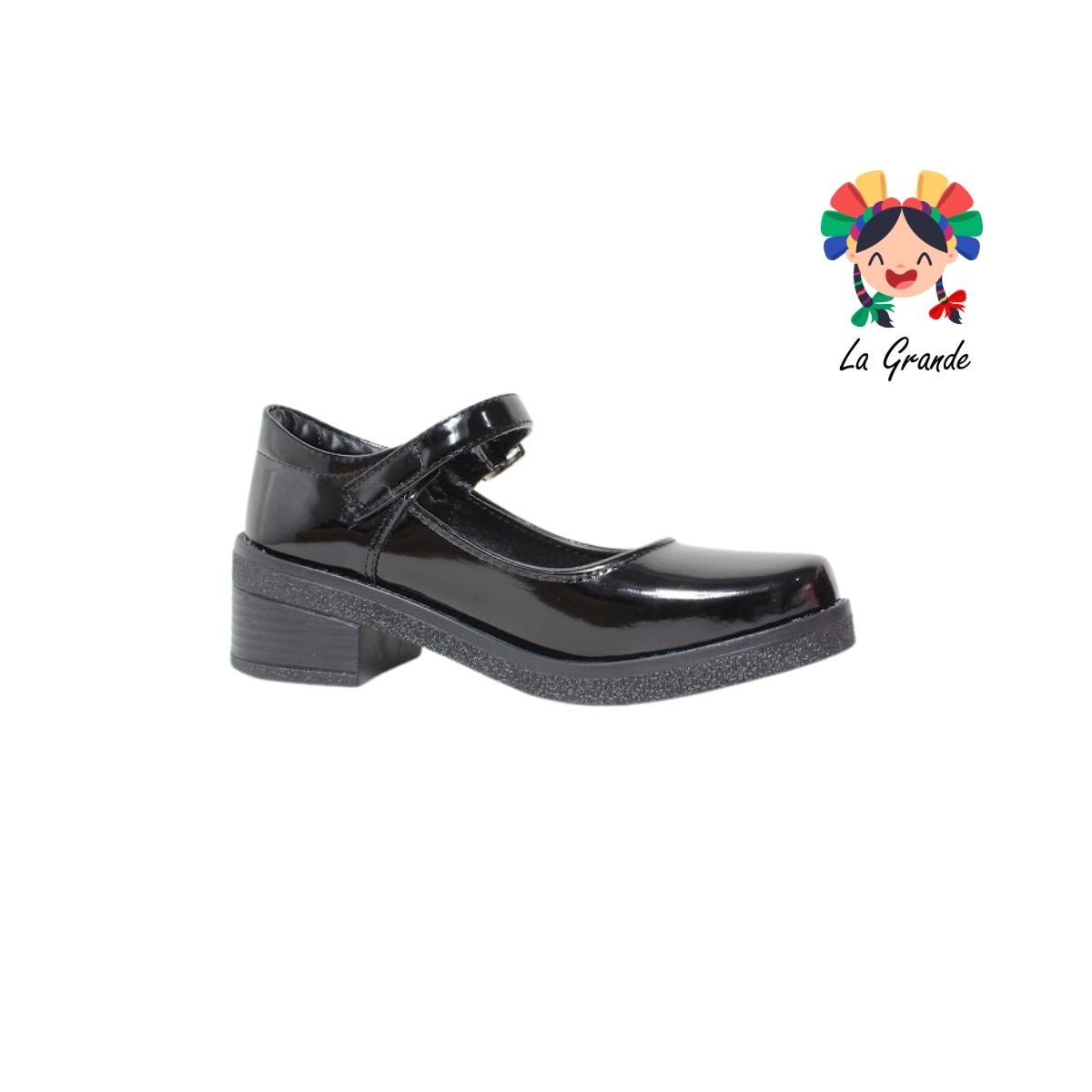 103 DULCE CEREZA Negro Charol Zapato Escolar para Niña y Dama