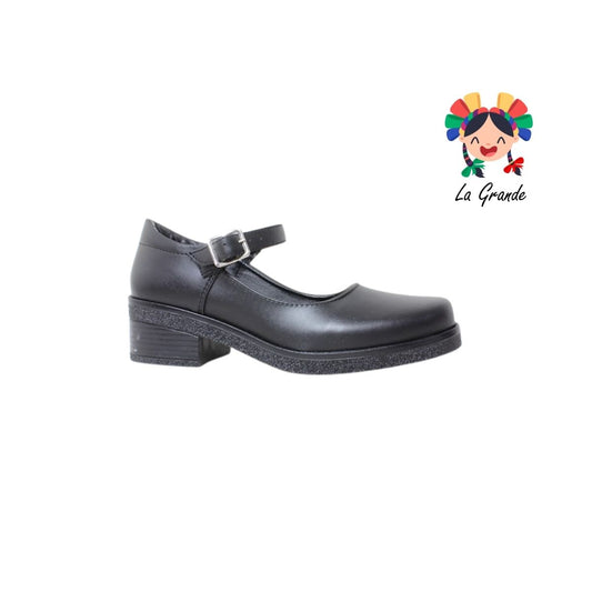 103 DULCE CEREZA Negro Sintético Zapato Escolar para Dama