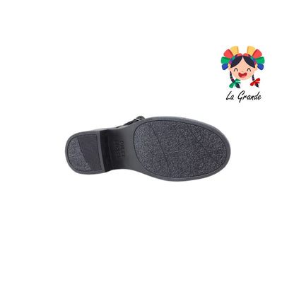 103 DULCE CEREZA Negro Sintético Zapato Escolar para Dama