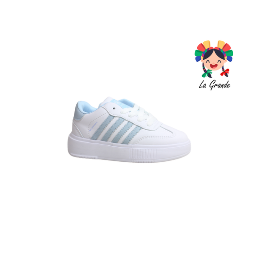 1929 ROJO ARANDANO Blanco Cielo Tenis Casual para Niña, Niño