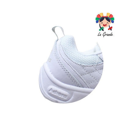 1041 ADIORA Blanco Total Tenis Deportivo para Niña y Niño
