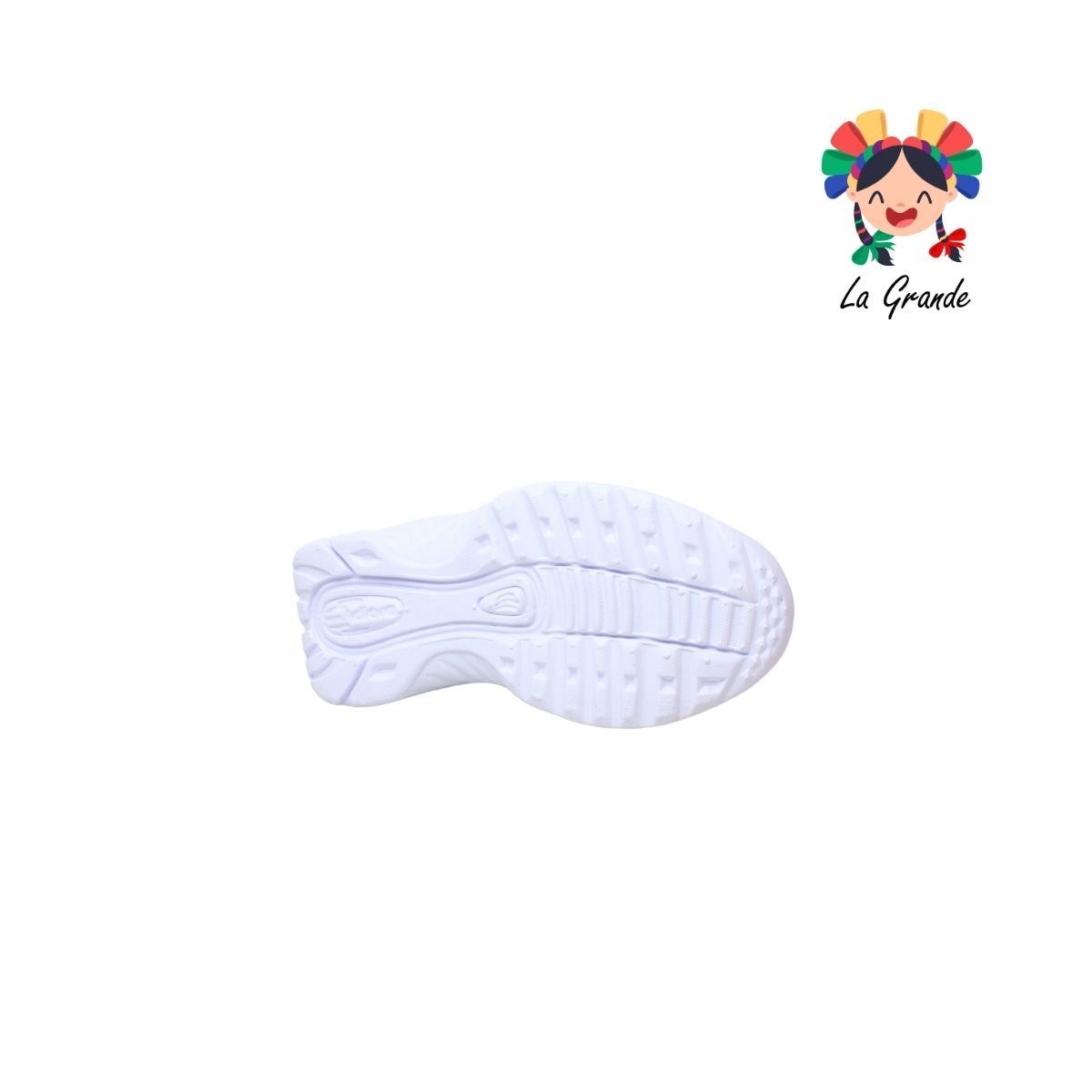 1041 ADIORA Blanco Total Tenis Deportivo para Niña y Niño