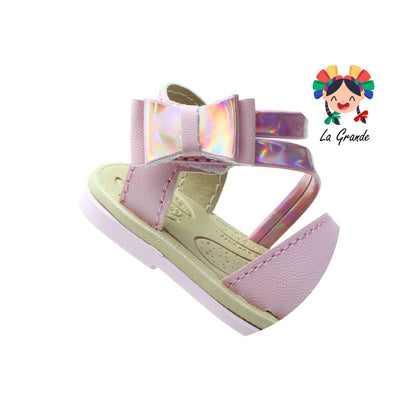 1002 BIBERONES Rosa Arena Sintético Huarache para Bebé