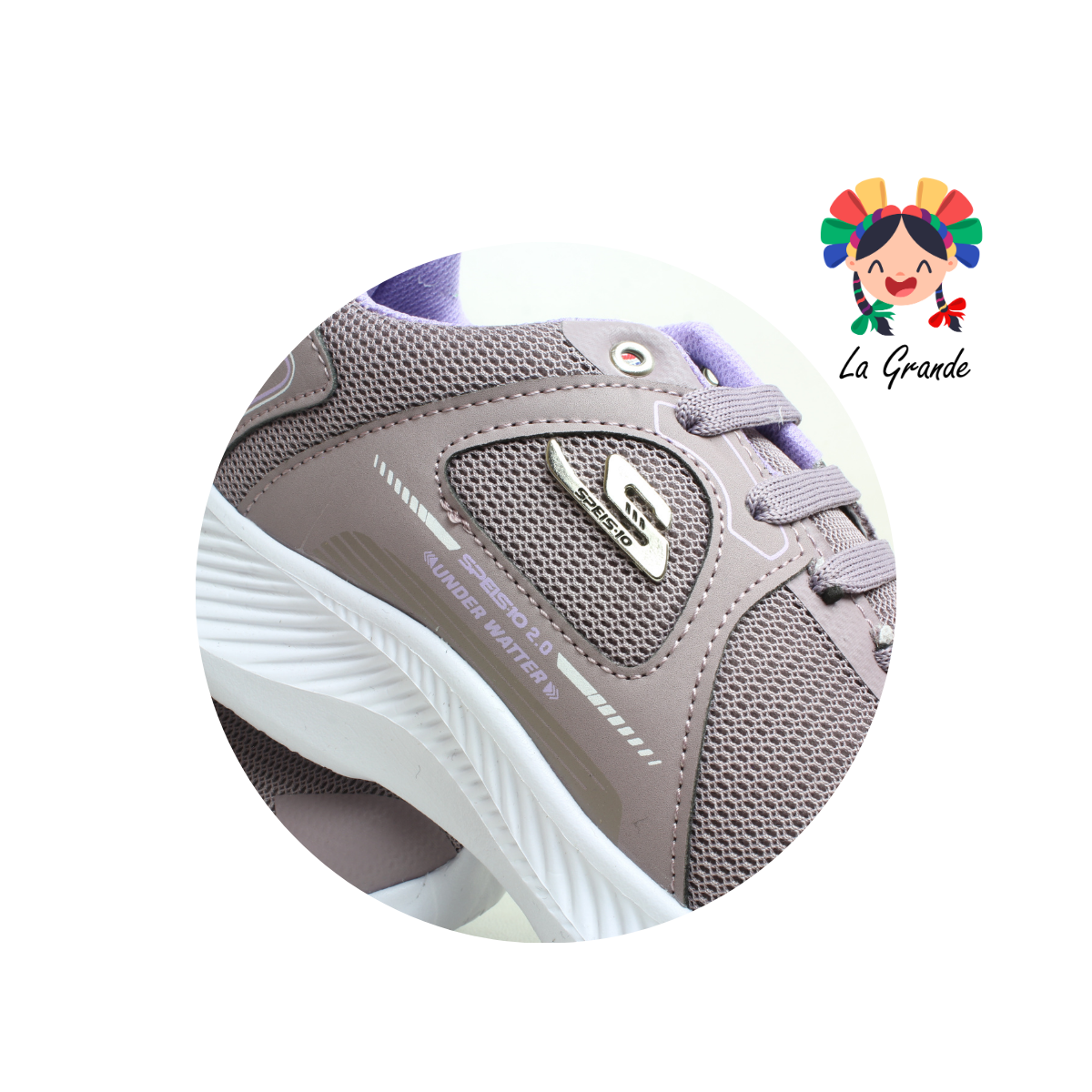 104 SPEIS10 Púrpura Lila Tenis Deportivo para Niña y Dama
