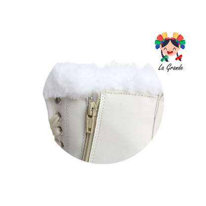 1050 TABU Latte Peluche Bota Casual para Dama