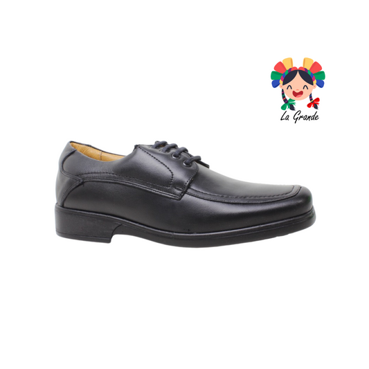 1053 KOMPRESSOR Negro Borrego Piel Zapato Confort para Caballero