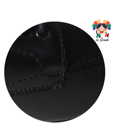 1053 KOMPRESSOR Negro Borrego Piel Zapato Confort para Caballero
