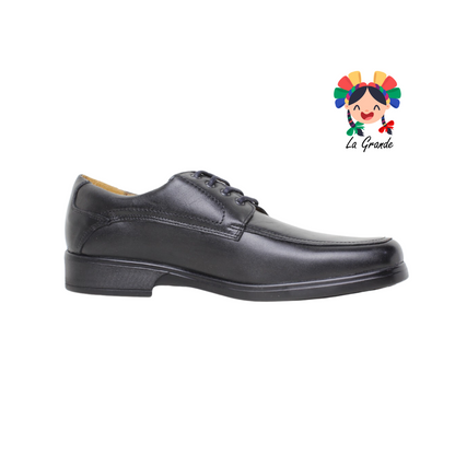 1053 KOMPRESSOR Negro Borrego Piel Zapato Confort para Caballero
