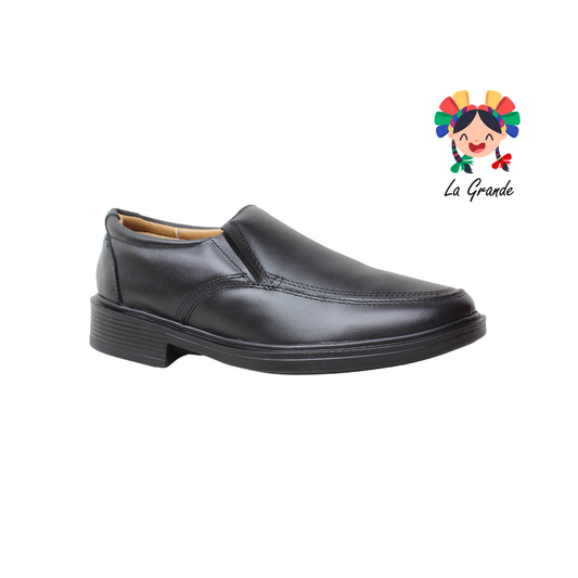 1053 LUBERT Negro Piel Zapato Confort para Caballero