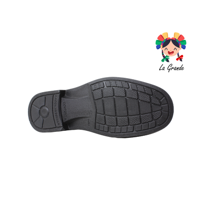1053 LUBERT Negro Piel Zapato Confort para Caballero
