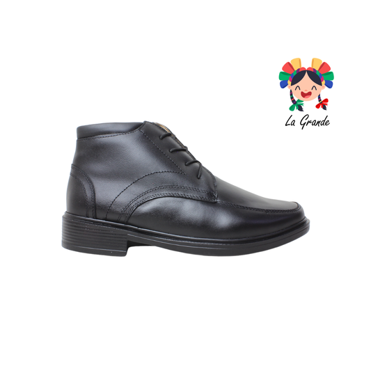 1056 LUBERT Negro Piel Bota para Caballero
