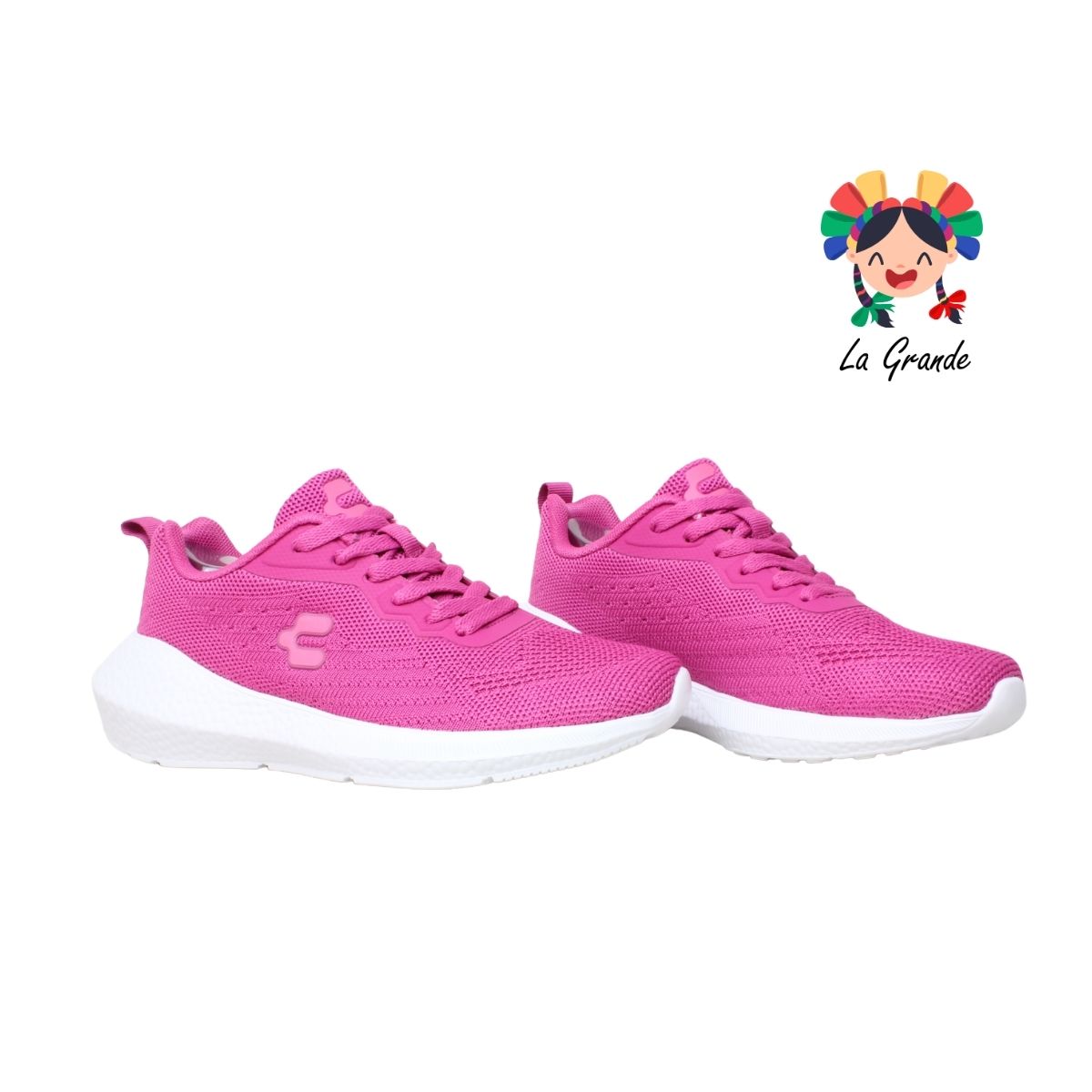 1059416 CHARLY Fucsia Blanco Tenis Deportivo para Dama