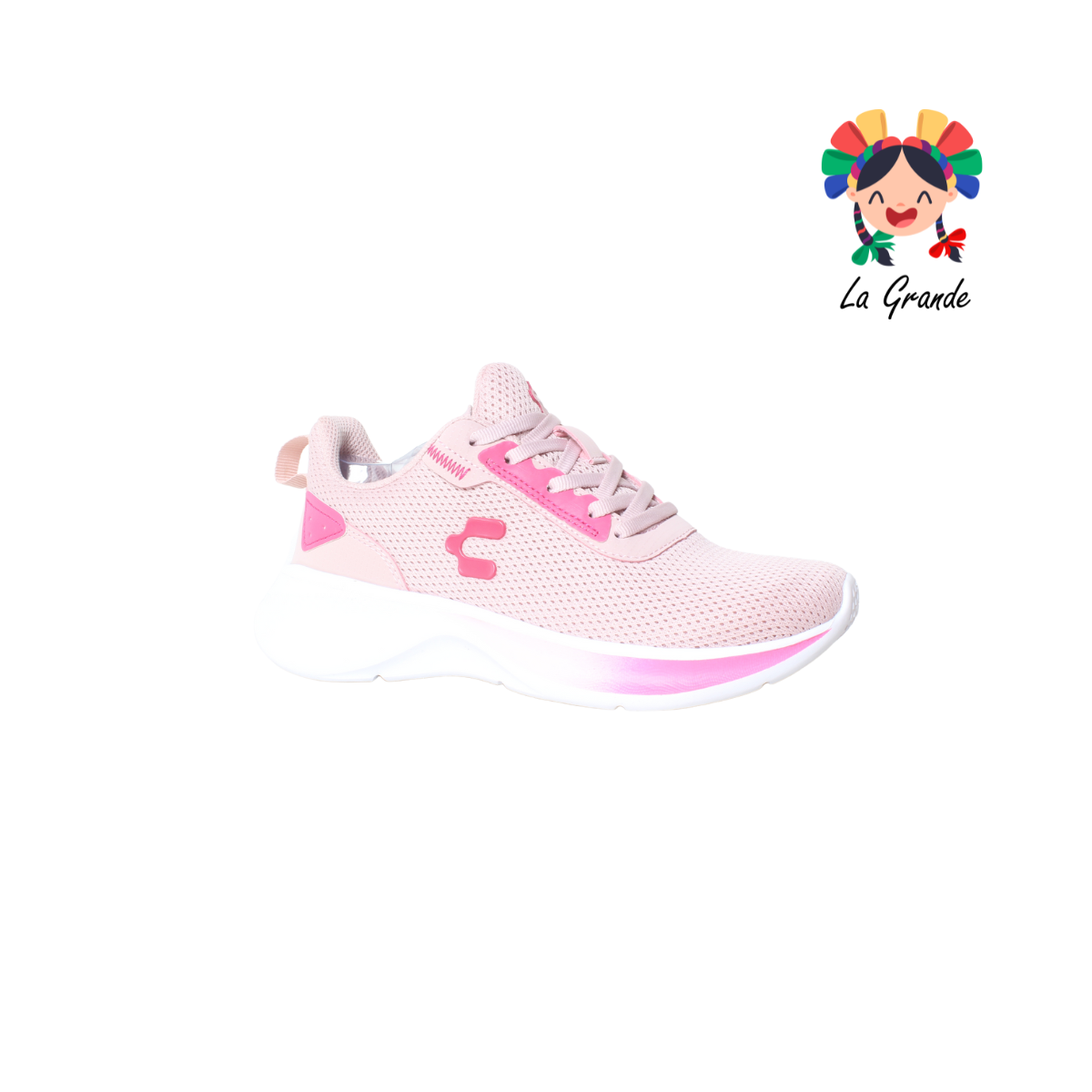 1059553 CHARLY Rosa Textil Tenis Deportivo para Dama
