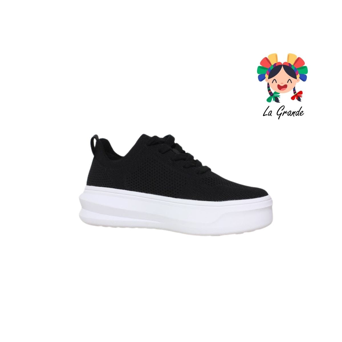 1059936 CHARLY Negro Blanco Tenis Deportivo para Joven y Caballero