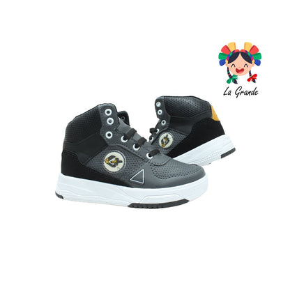 105 LUX-10 Oxford Negro Sint Tenis Casual de botita para Niña y Niño