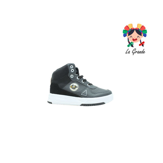 105 LUX-10 Oxford Negro Sint Tenis Casual de botita para Niña y Niño