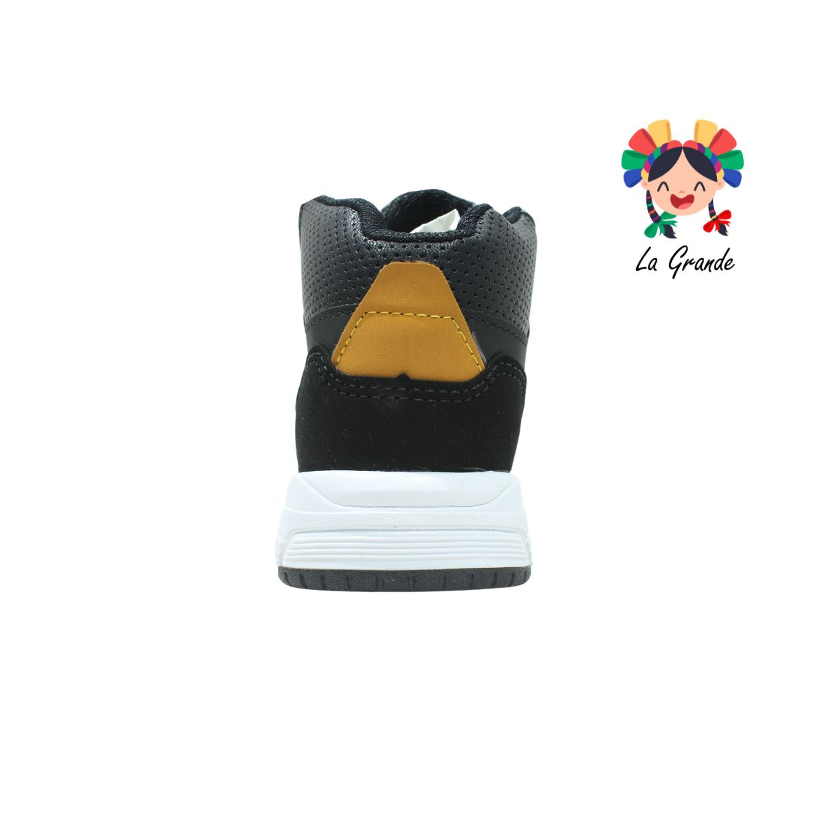 105 LUX-10 Oxford Negro Sint Tenis Casual de botita para Niña y Niño