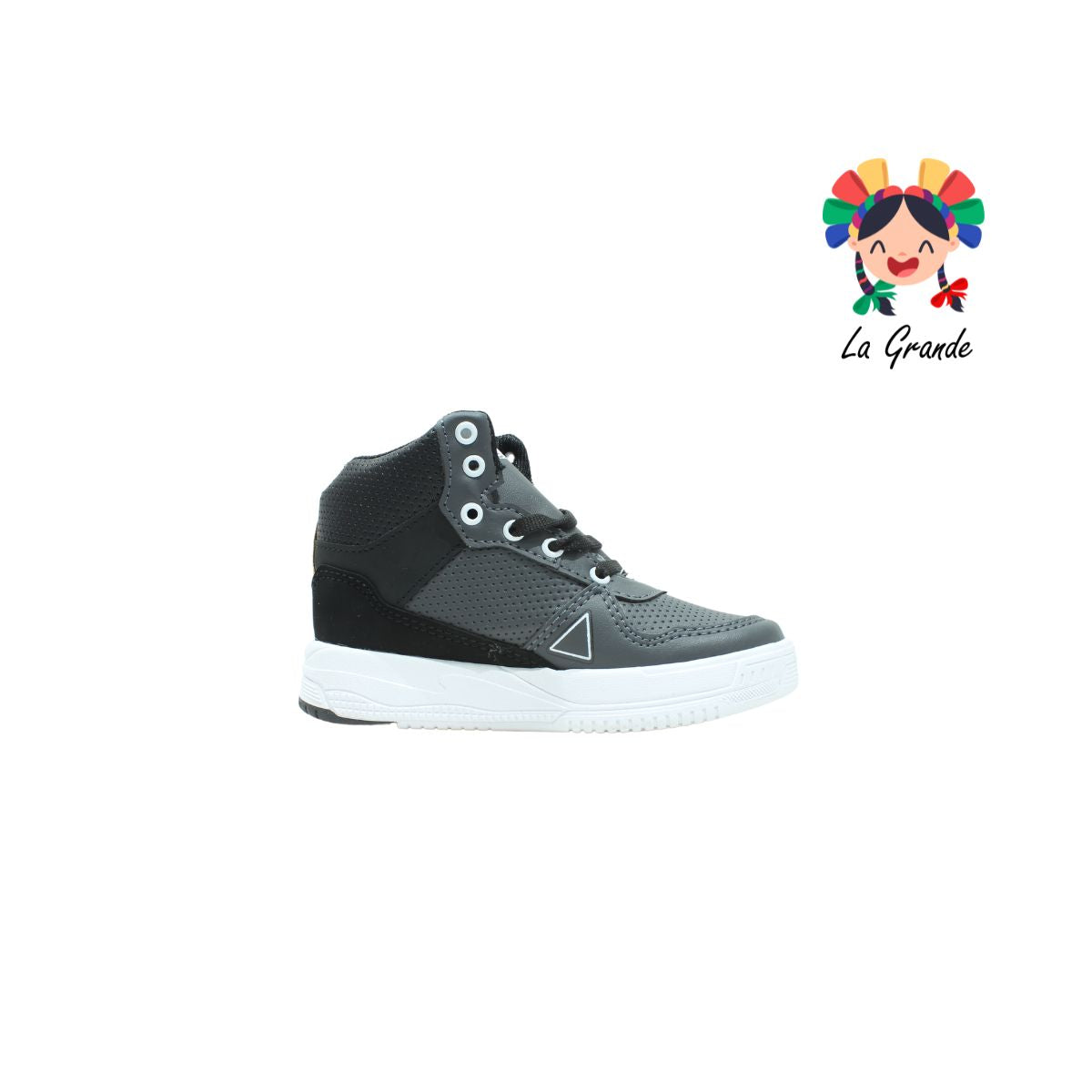 105 LUX-10 Oxford Negro Sint Tenis Casual de botita para Niña y Niño