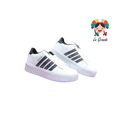1420 VANPERSSI Bco Ngo Barbie Sint Tenis Casual para Dama