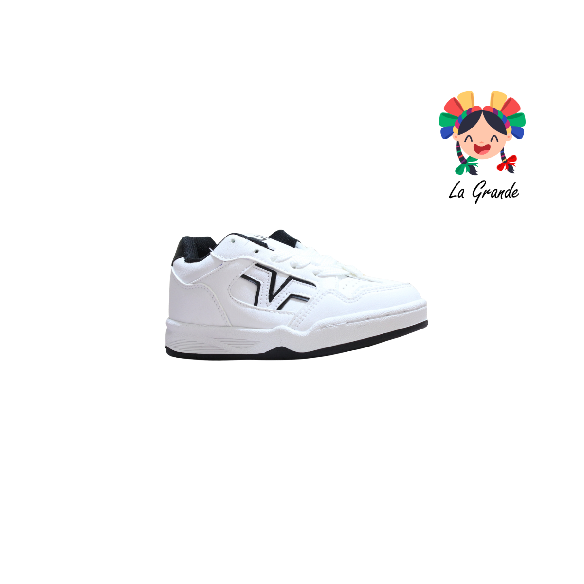 1893 CUPRA Blanco Negro Tenis Casual para Niña y Niño