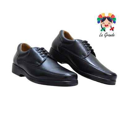 1063 KOMPRESSOR Negro Borrego Zapato Confort para Caballero