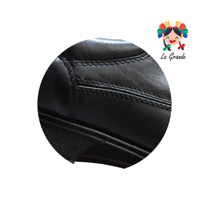 1063 KOMPRESSOR Negro Borrego Zapato Confort para Caballero