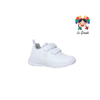 1065145 CHARLY Blanco Gris Tenis Deportivo para niño y niña