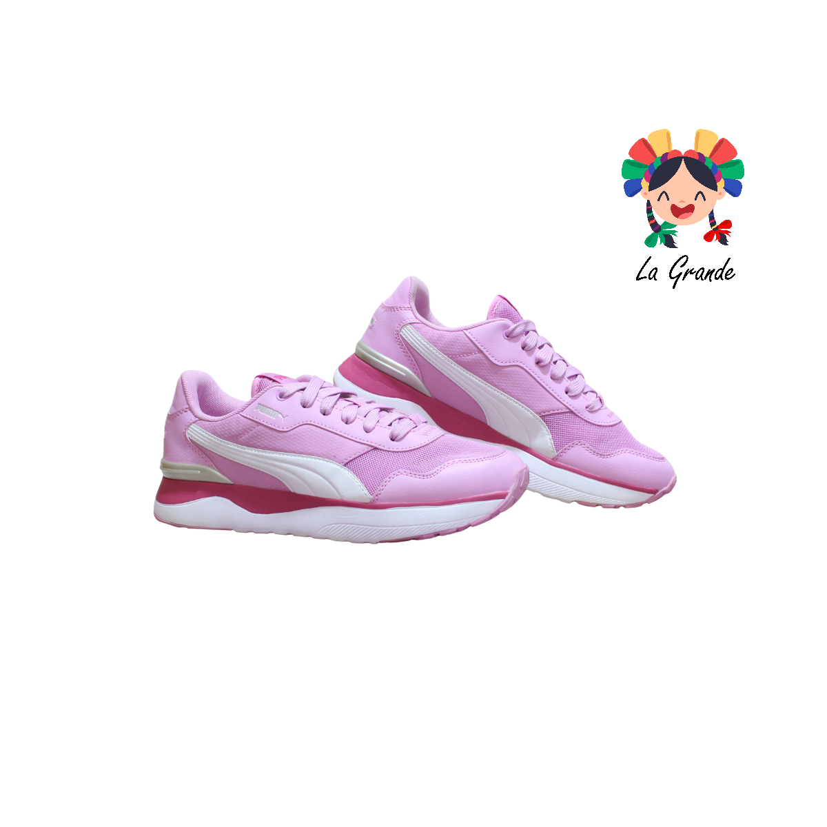 4812 PM Rosa Blanco Tenis Deportivo Original Importado para Dama