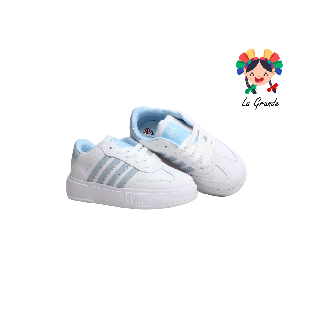 1929 ROJO ARANDANO Blanco Cielo Tenis Casual para Niña, Niño