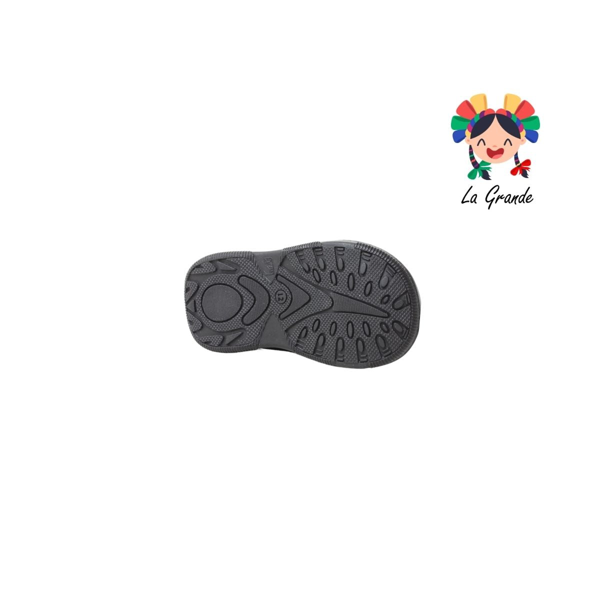 1070 CORAJITO Negro Piel Zapato Escolar para Bebé