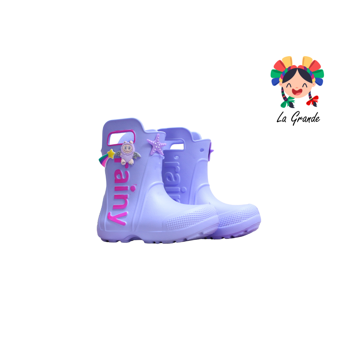 CX-0159 NEHK Multicolor Bota De Hule para Niña y Niño