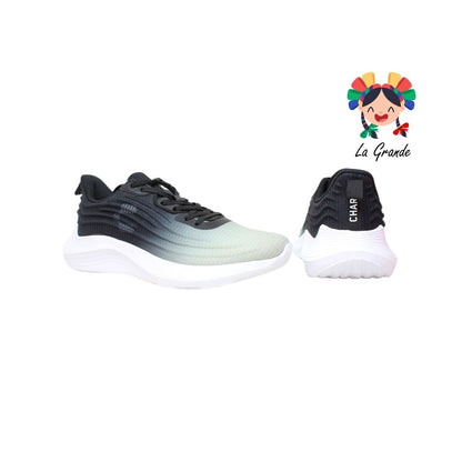 1086169 CHARLY Negro Blanco Tenis Deportivo para Caballero
