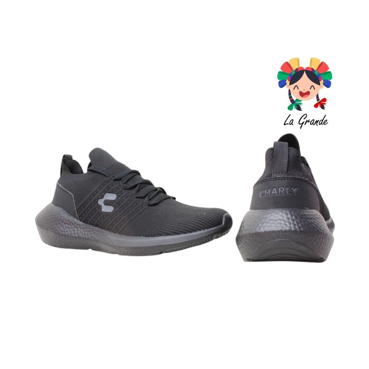 1086450 CHARLY Negro Negro Tenis Deportivo para Caballero