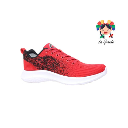 1086517 CHARLY Rojo Negro Tenis Deportivo para Caballero