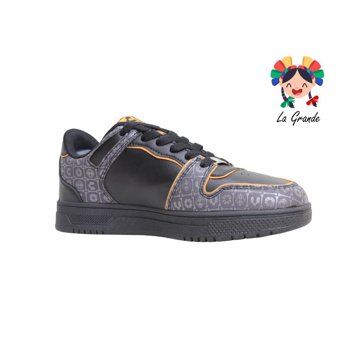 1086737 CHARLY Negro Naranja Casual para Caballero