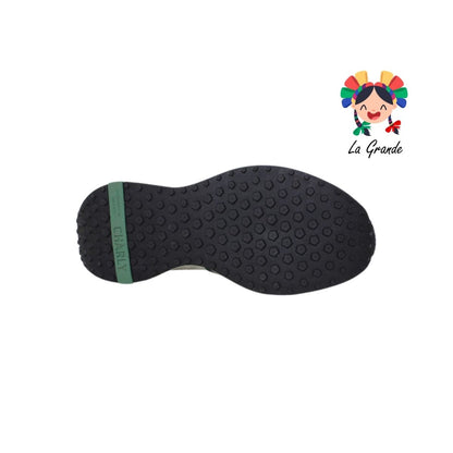 1086965 CHARLY Blanco Verde Tenis Deportivo para Caballero