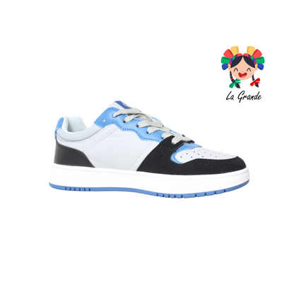 1087056005 CHARLY Gris Azul Tenis Casual para Caballero