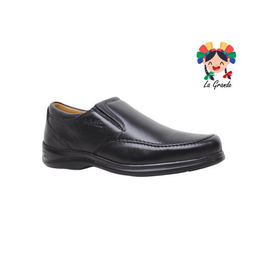 1087 KA99 Negro Borrego Piel Zapato Confort para Caballero