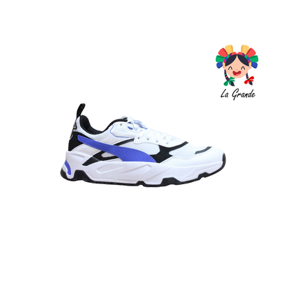 8909 PM Bco Azul Tenis Deportivo Original Importado para Caballero