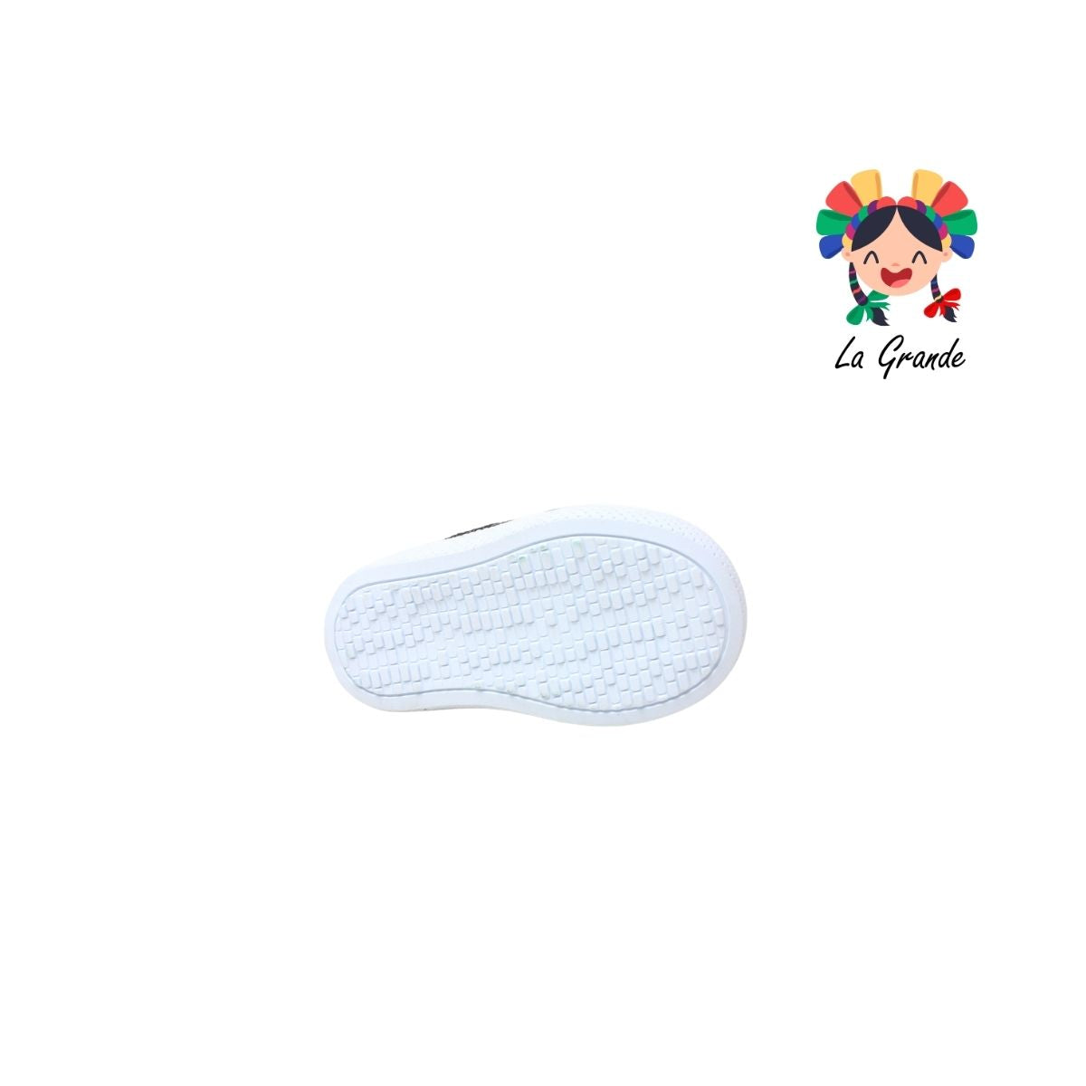38A72 PEKE KIDS Blanco Negro Sint Tenis Casual para Bebé