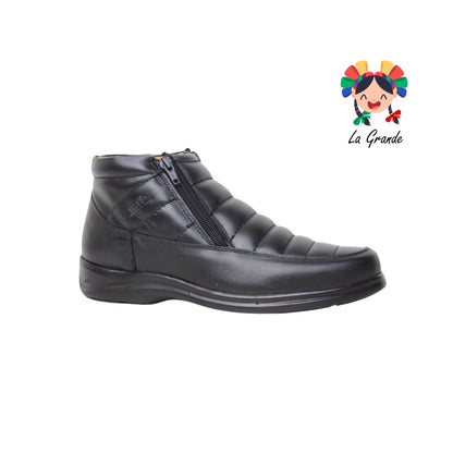 1091 KA99 Negro Piel Bota Confort para Joven y Caballero