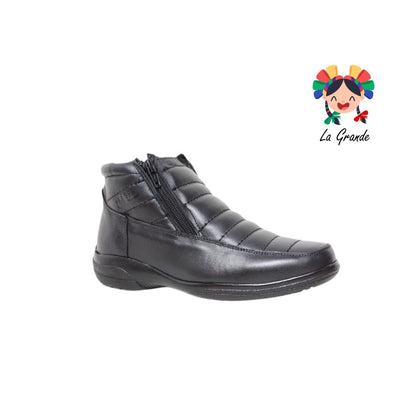 1091 KA99 Negro Piel Bota Confort para Joven y Caballero