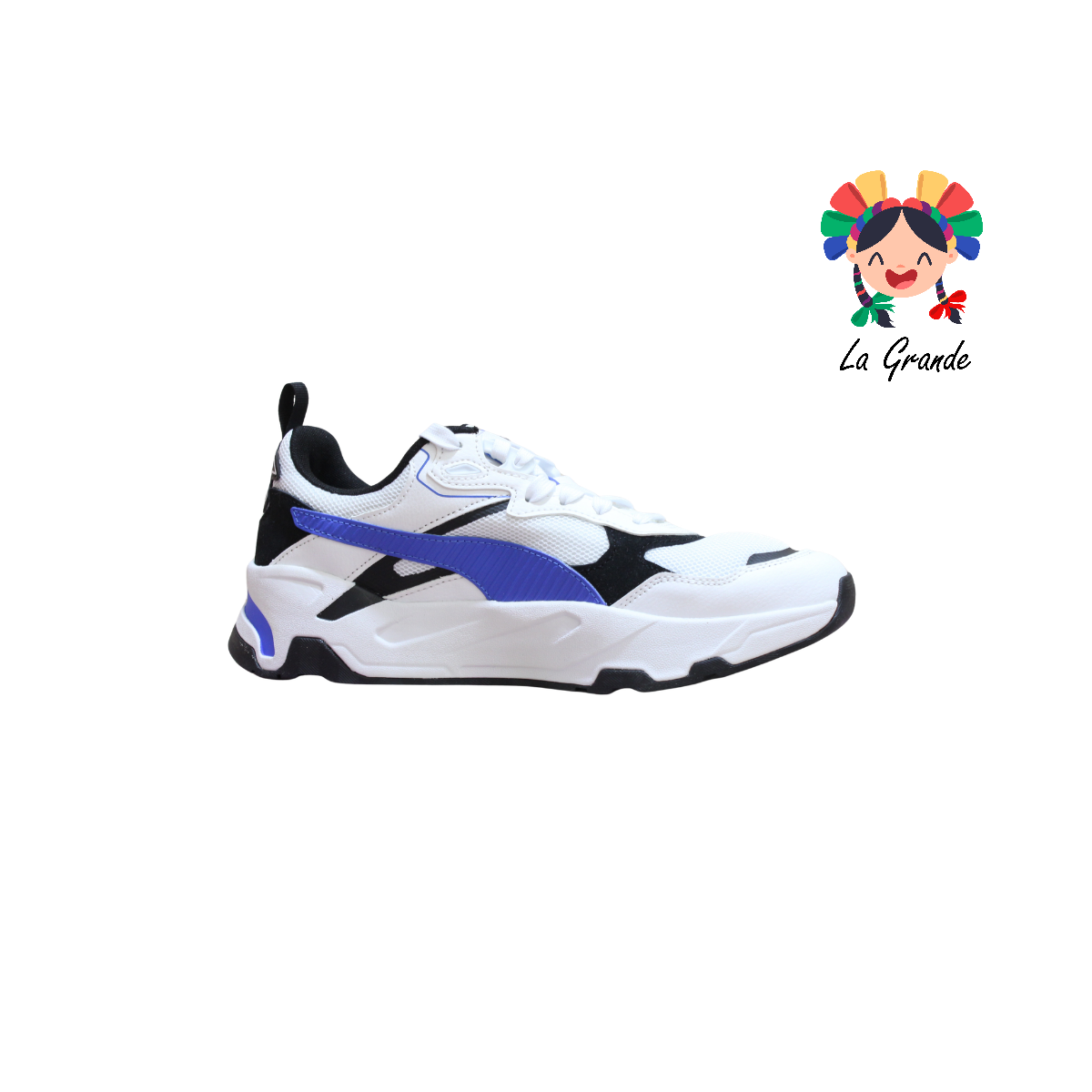 8909 PM Bco Azul Tenis Deportivo Original Importado para Caballero