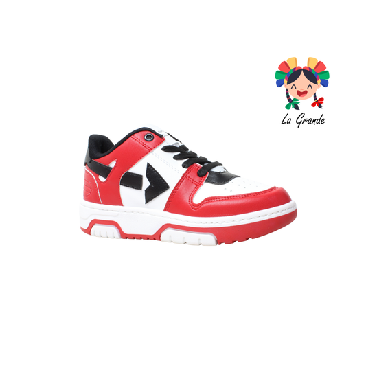 10 ESPIRIT Rojo Negro Tenis Casual para Dama y Joven